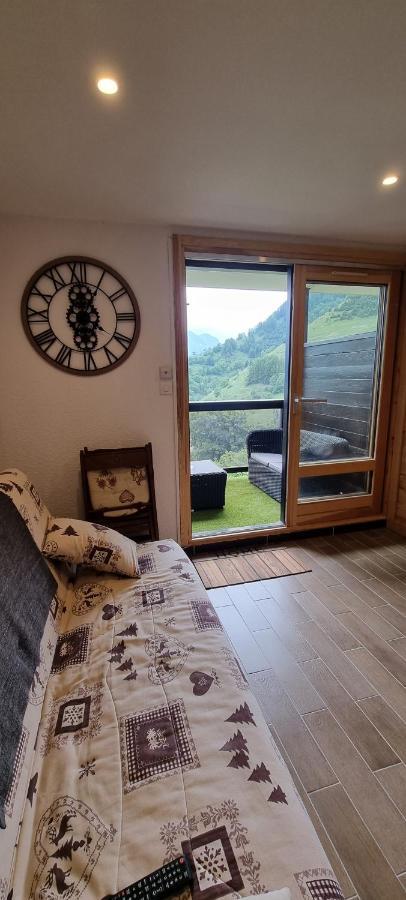 Studio Uissan Pour 5 Personnes A Cote Des Pistes Huez Exteriör bild